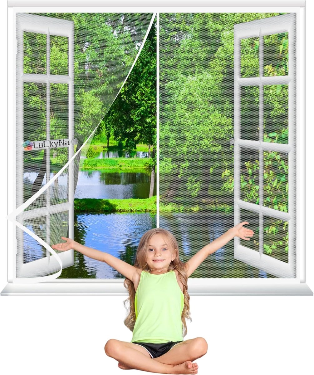 Zelfsluitend Hor voor Deur 150x195cm met Magnetische Sluiting en Insectengaas