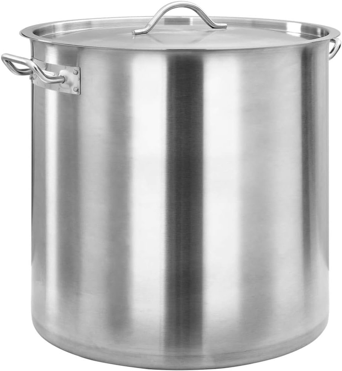 Grote RVS Kookpan 50L - Inductie Geschikt - 40x40 cm Professioneel en Thuisgebruik