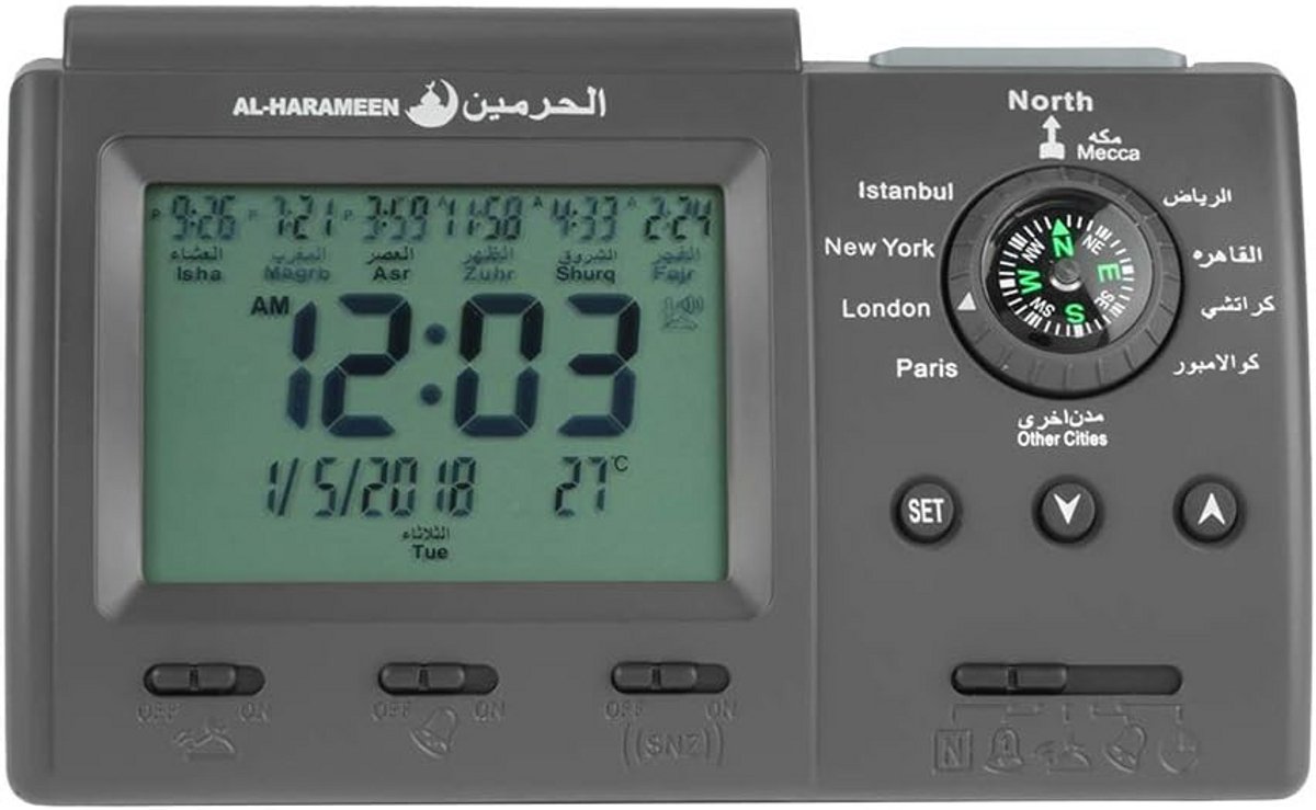 Digitale Gebedstimer met Automatische Azan en LCD-scherm voor Moslims