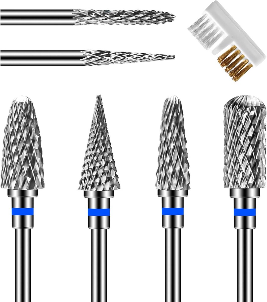 Set van 6 Professionele Nagelboren voor Acryl en Elektrische Nagelvijl