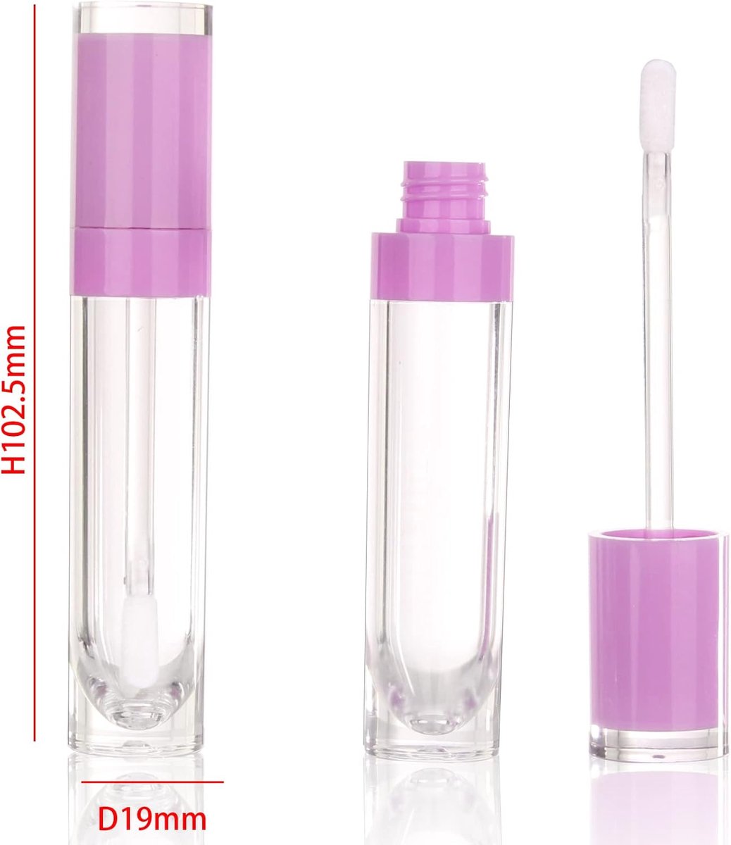 26 Stuks Lege 8ml Lippenstift Glans Potjes voor DIY Cosmetica Inclusief Stoppers