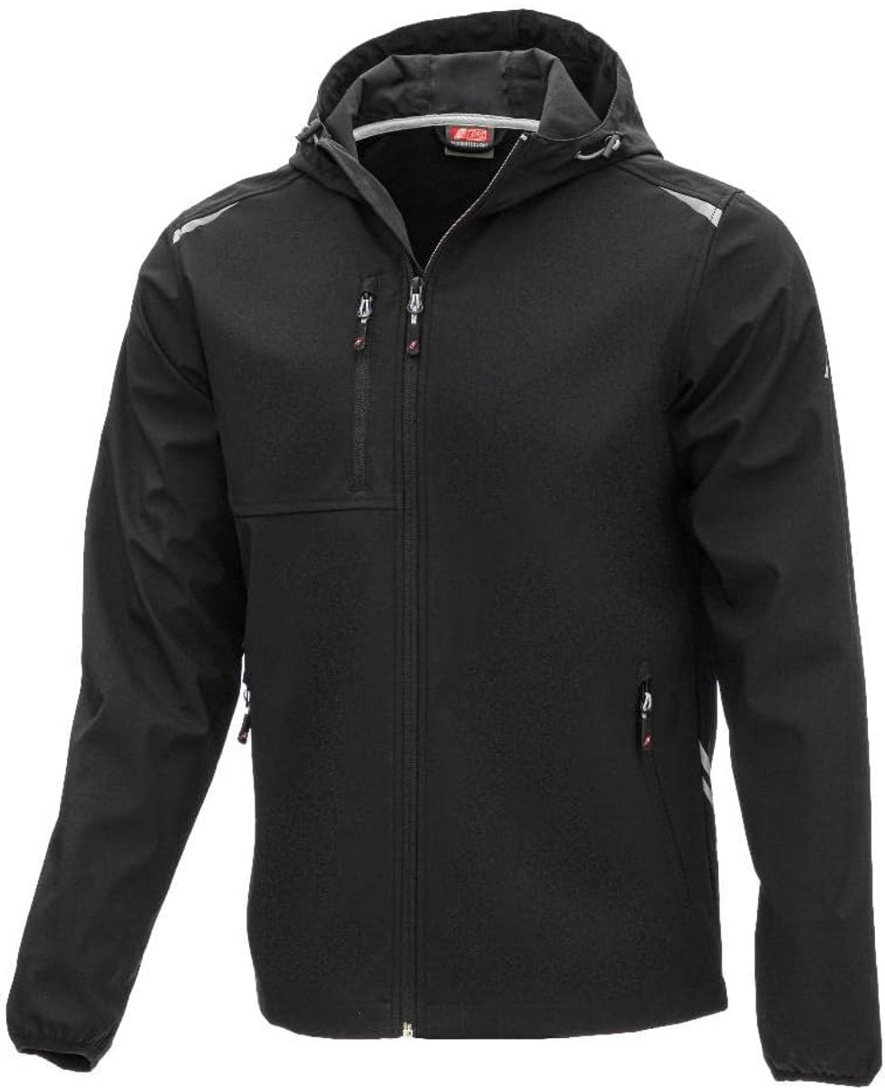 Werk Windbreaker - Softshell Jas - Outdoor Werk - Waterafstotend Membraan - Compact Opvouwbaar - Zwart