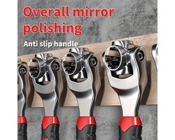52-in-1 Multi-Function Wrench Set, Carbon Steel Construction with Anti-Slip Handle, Free 2M Tape Measure Included for Home & Car Repairs Tools multitool gereedschap
