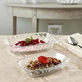Paşabahçe mezze Serveerschaal - 2 stuks - Glas