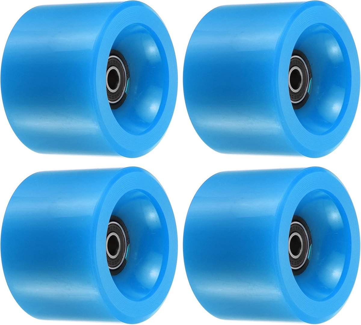 Longboard Wielen - Cruiser Wielen - Soepel Rijden - Zachte PU Constructie - 70mm Diameter - Blauw