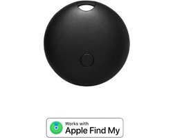 GPS Tracker – Bluetooth Tracker – Apple Zoek Mijn – Met Geluid – Koffer Tracker - Sleutelvinder - Voor Kind, Auto, Sleutels, Fiets of Kat - Waterbestendig - Zwart