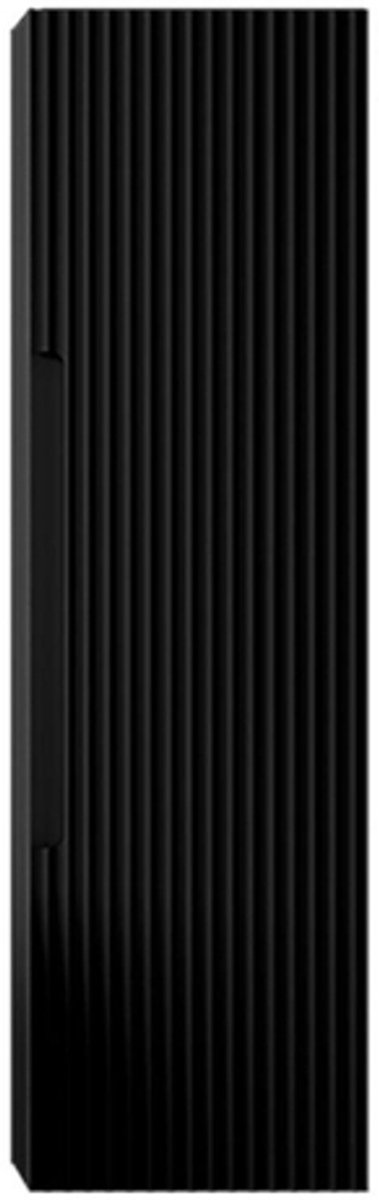FugaFlow Eccelente Arredo Hoge Kast - 120x34.5x34.5cm - 1 deur - mat zwart - MDF