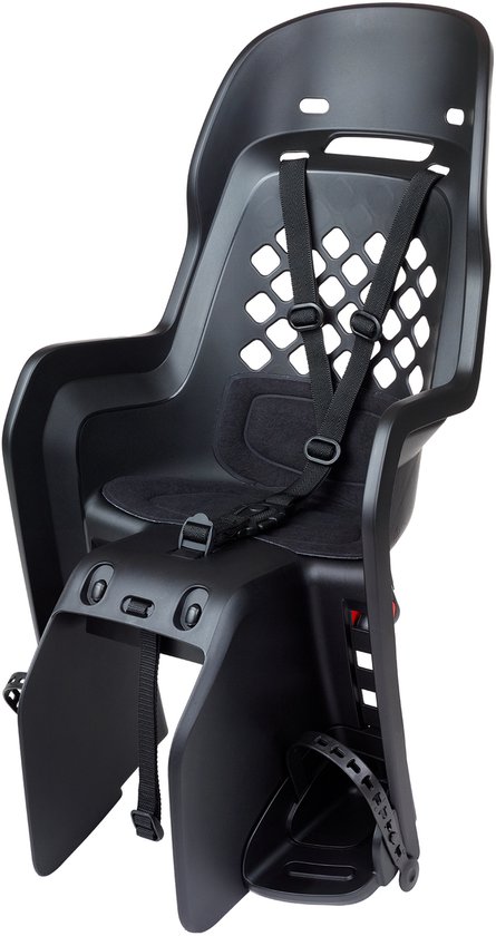 Polisport Joy maxi CFS Fietsstoeltje Achter - Zwart/Grijs