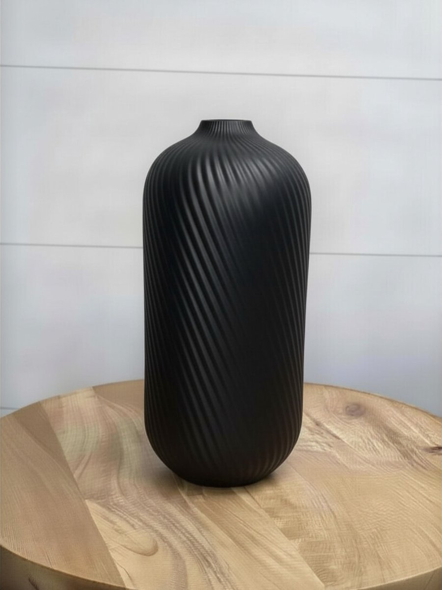 Van & Van Home Rose Vaas 150mm Zwart