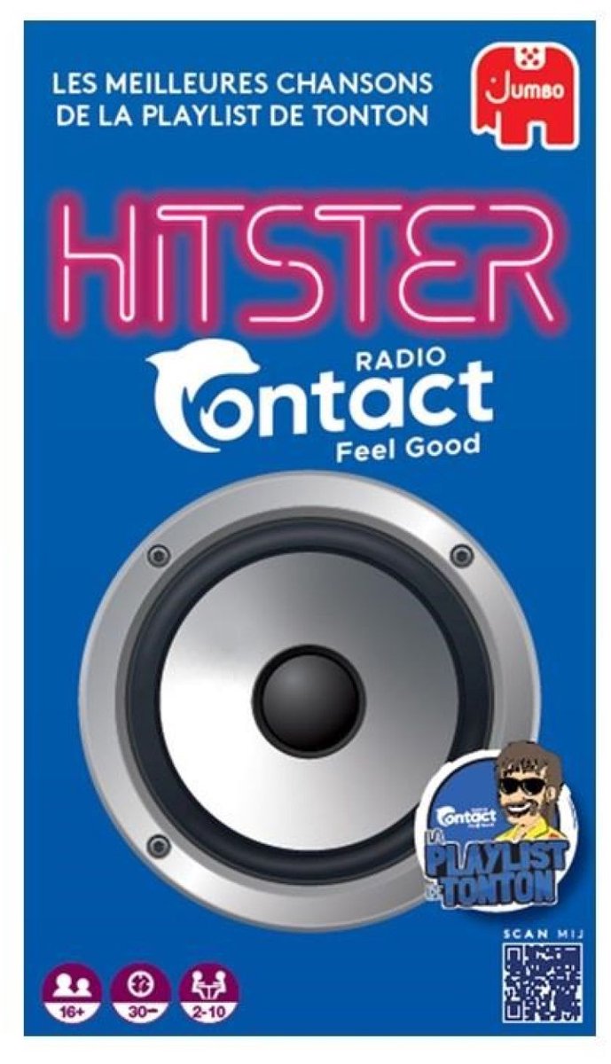 Jumbo - Hitster - Radio Contact (BE) - Partyspel - Franstalig Actiespel - Muziekspel voor volwassenen - 16+ jaar — cadeau in Partyspellen - foto 3