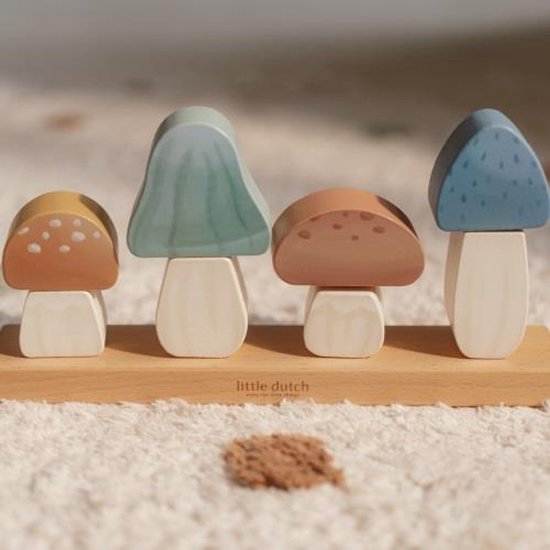 Little Dutch Stapelaar Paddenstoelen - Forest Friends FSC van Little Dutch — afbeelding 5