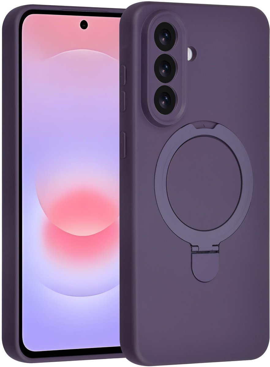 TUNIQ telefoonhoesje voor Samsung Galaxy A37 - MagSafe met ringhouder - Grape Paars