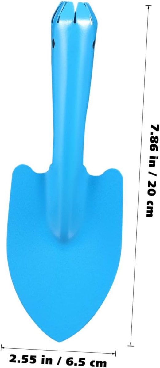4 Stuks - Tuingereedschap - Handschepjes - Kleine Metalen Schepjes - 20*6.5cm - Rood + Blauw + Roze + Groen - Tuiniersgereedschap - Tuinieren - Moestuin Gereedschap - Plantenschep van Merkloos	 — afbeelding 5