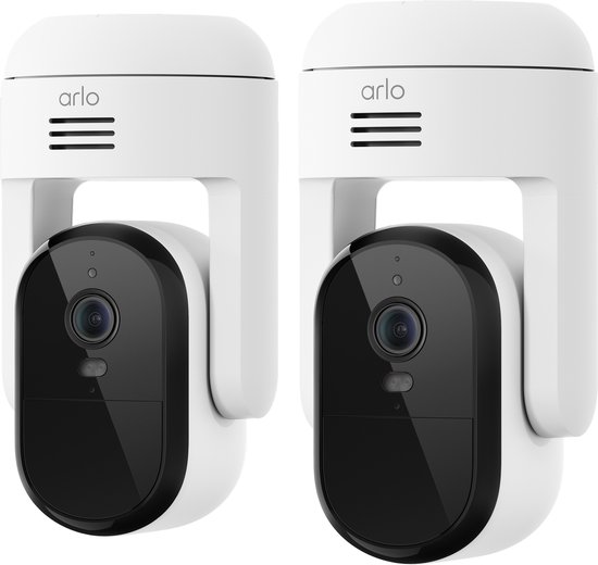 Arlo Essential3 HD PTZ beveiligingscamera voor buiten, 2-Cam