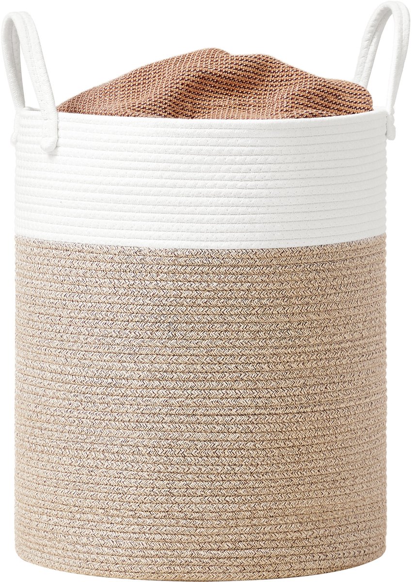 SONGMICS RLH061LZ01 - Wasmand voor Kinderen - 60 L - Met Handgrepen - Voor Kinderkamer