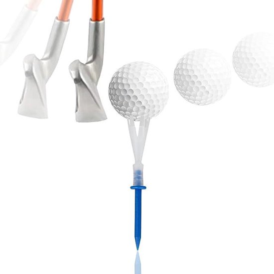 16-delige golfclubpinnen - Zespuntige pinnen - Kunststof, diverse kleuren - Golfaccessoires - Geschikt voor golftraining en gebruik op de golfbaan. — afbeelding 3