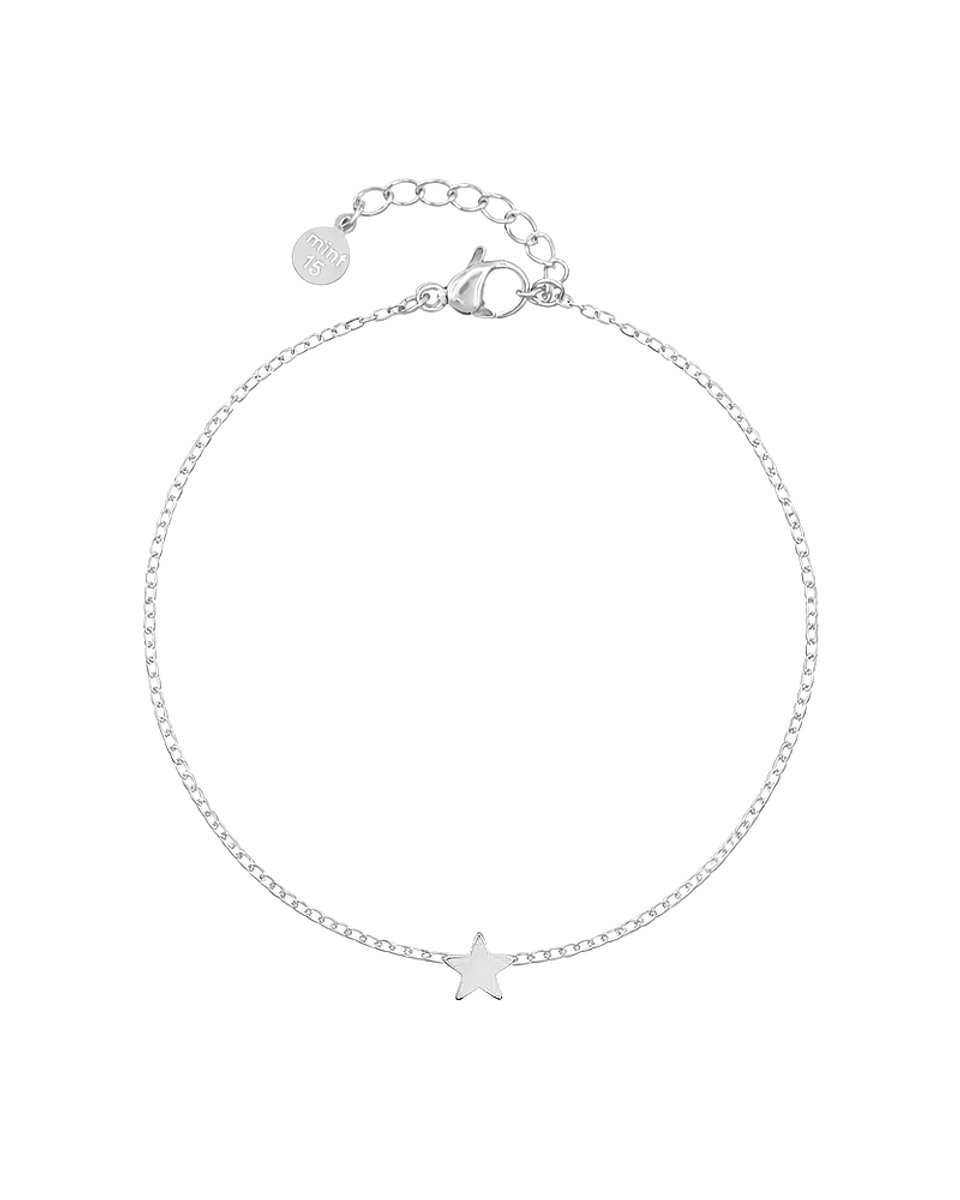 Mint15 Armband klein sterretje - Zilverkleur RVS/Stainless Steel