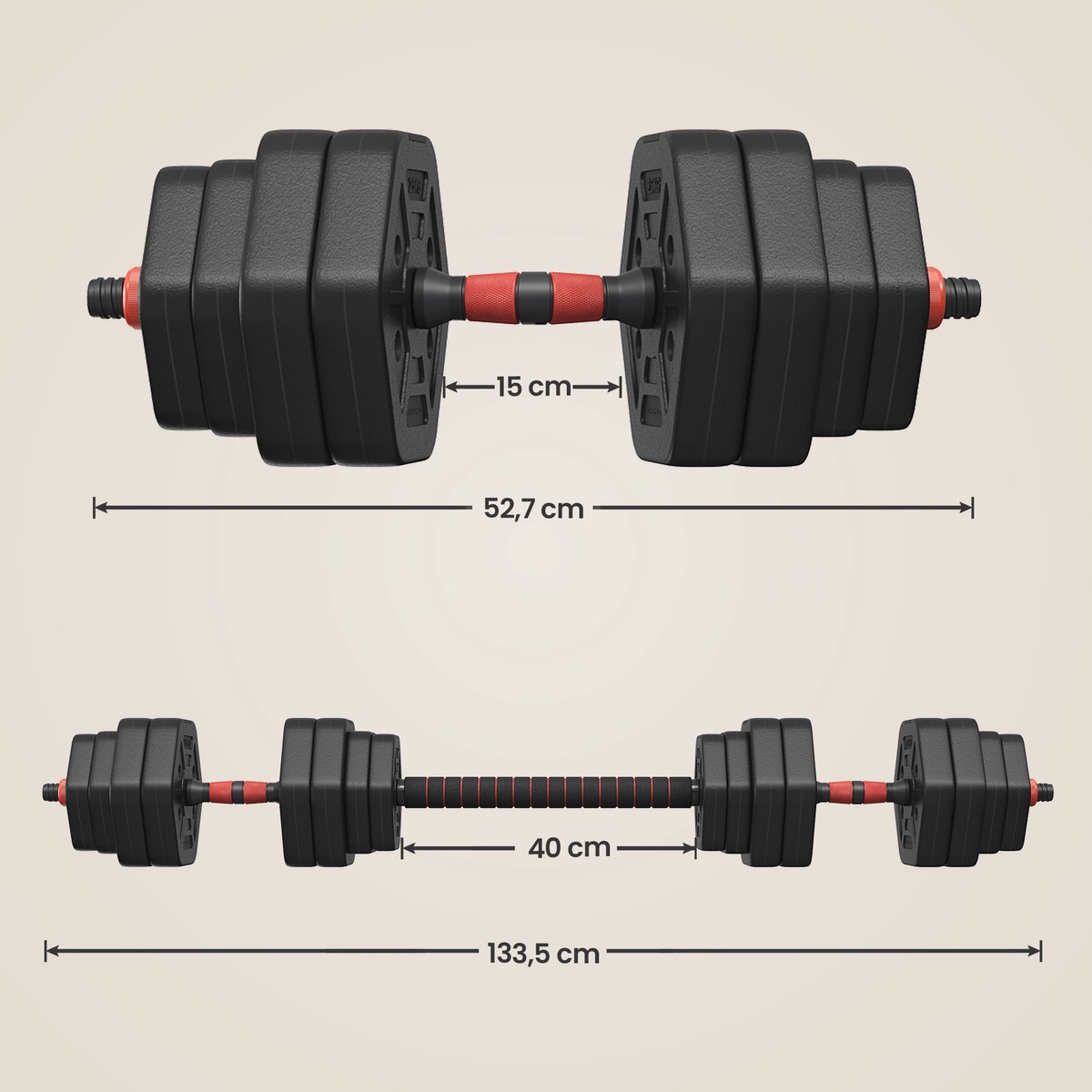 SONGMICS - Dumbells - 30 kg thumbnail 2
