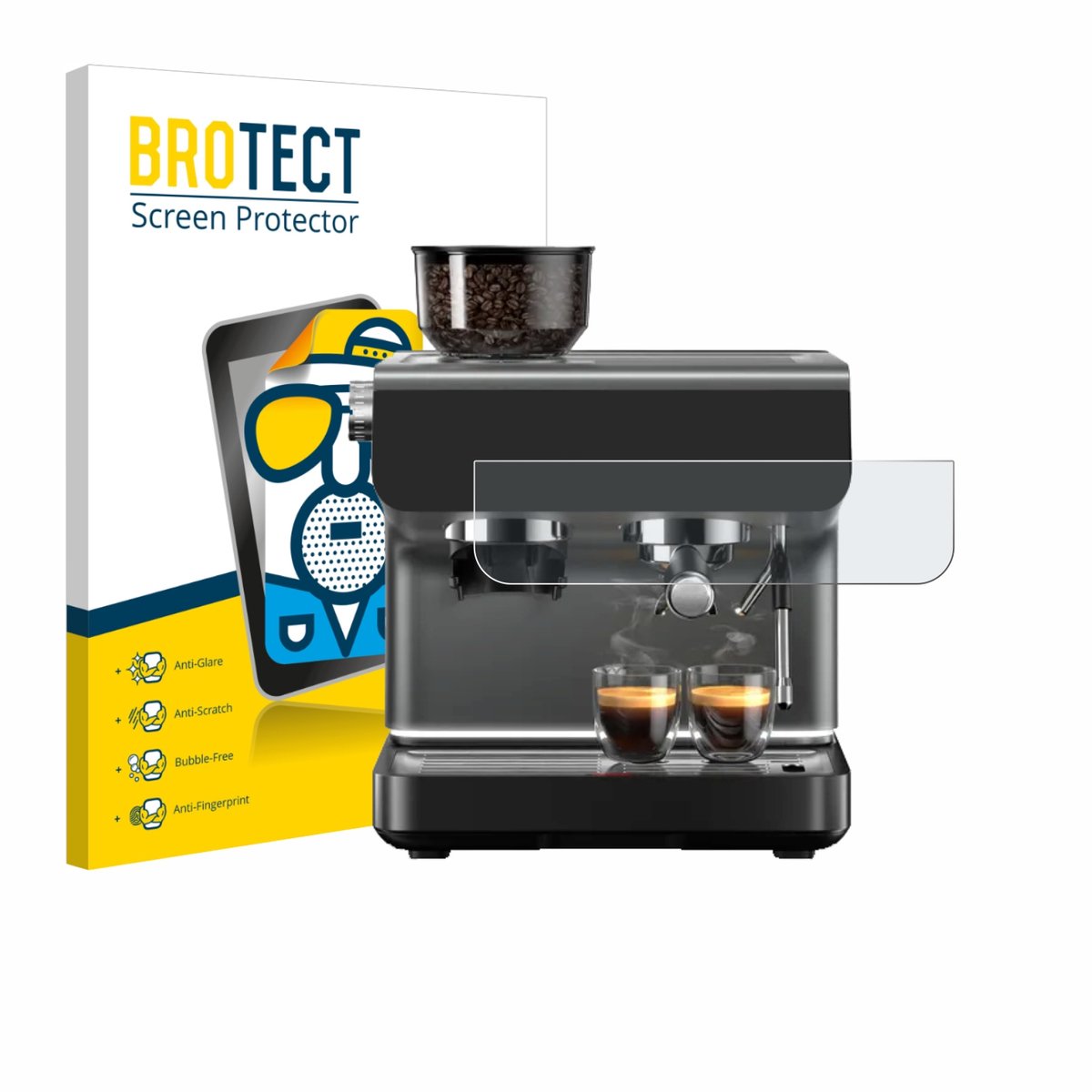 BROTECT - Screenprotector voor WMF Espresso Pro - Folie Beschermfolie matte