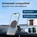 Overzicht van compatibiliteit: iPhone 12-16 (MagSafe) en andere telefoons met ring, getoond in CarMe houder.