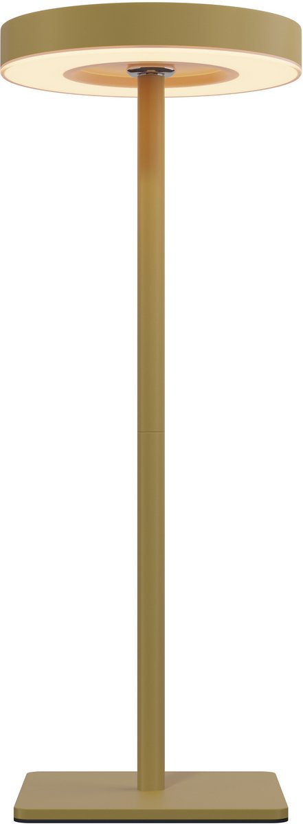 Nook - Oplaadbare tafellamp - Goud - Draadloos - LED & 3 lichtstanden - Bureaulamp of nachtlampje