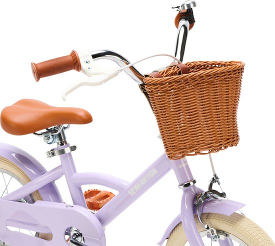 Generation Classic 12 inch Lila - Kinderfiets met Mandje van Generation — afbeelding 4