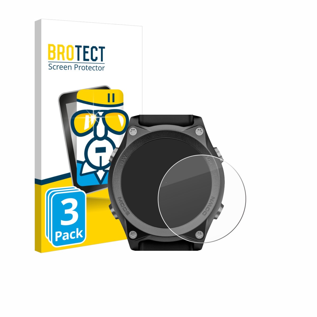 BROTECT - Glas Screenprotector voor Mares Sirius - Gehard Beschermglas 9H 3 Stuks