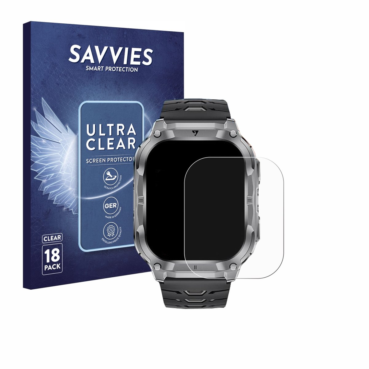 Savvies - Screenprotector voor LIGE EF22 2" - Folie Beschermfolie transparant 18 Stuks