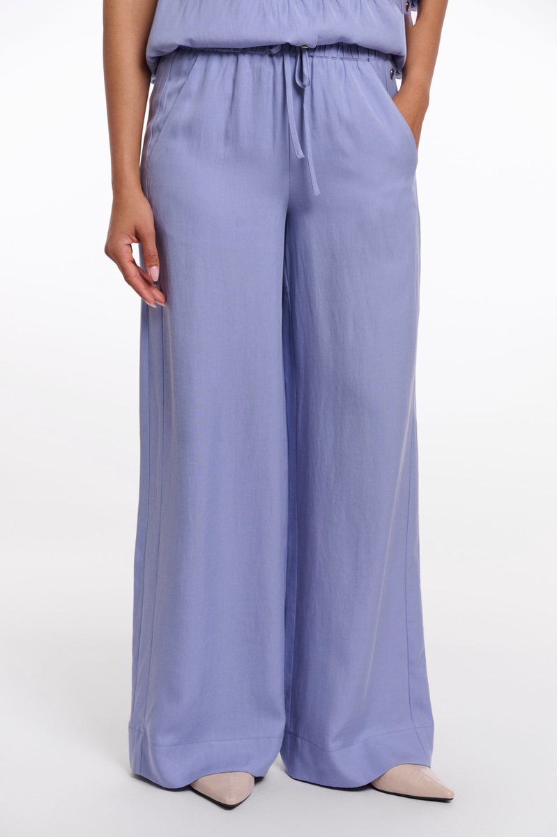 Rino & Pelle Broeken - Nour wide-leg trouser - Blauw