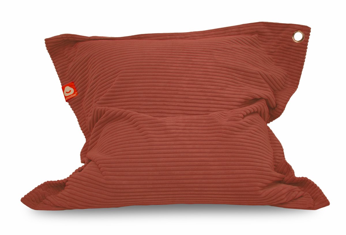 Whoober St. Tropez – Rechthoek Zitzak – Terracotta dik ribfluweel – Comfortabel & Duurzaam
