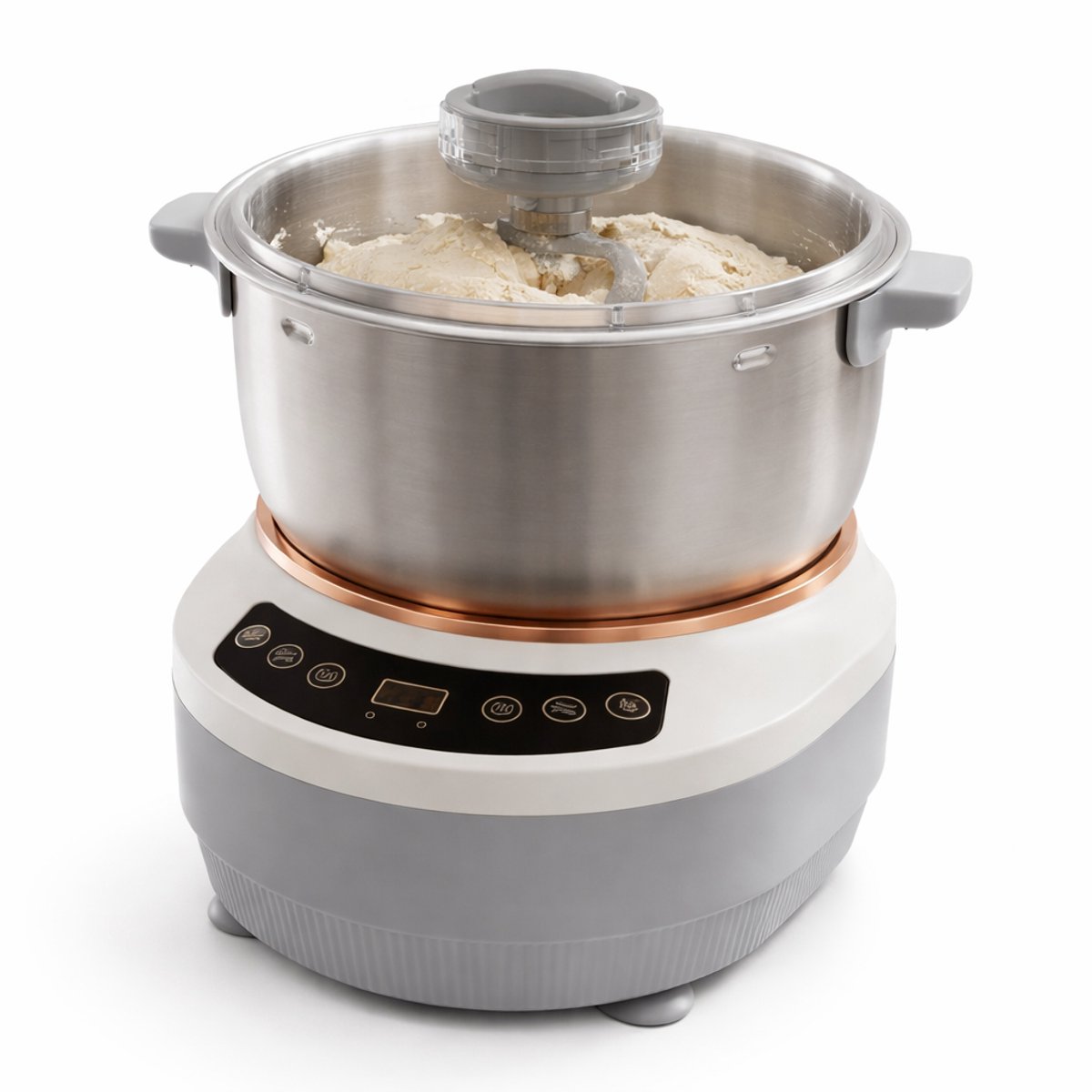 HOB Deegmachine XXL- Kneedmachine - Deegkneedmachine - Deegmixer - Geschikt voor Zwaar Deeg - 7L Capaciteit - 250W - Rijsfunctie