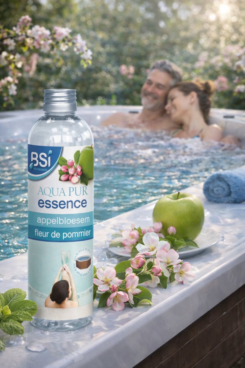 BSI - Aqua Pur Essence Appelbloesem - Spa - Geuressence voor in uw Spa of Bubbelbad - 250 ml