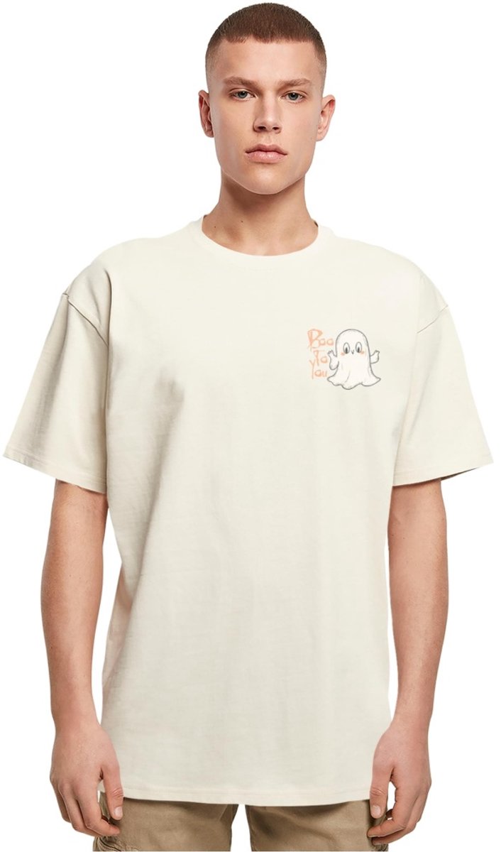 Merchcode - Halloween Boo To You Heren Tshirt - 5XL - Creme