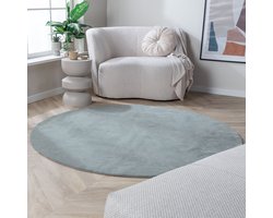 NATURL. Rond wasbaar vloerkleed - Vivid Groen - Ø 80cm