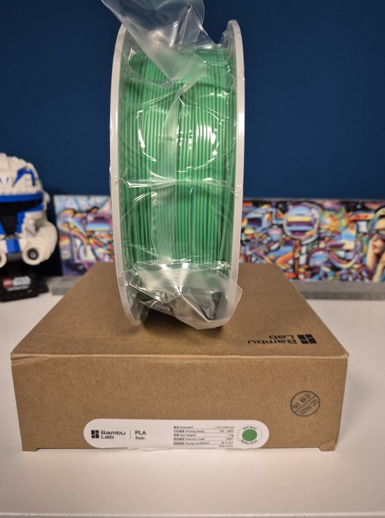 Bambu Lab PLA Basic 3D Printer Filament - 1.75mm - 1kg - Bambu Green ...