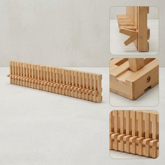 Wandkapstok - Kapstok Met 28 Verstelbare Haken - Voor In Gang Woonkamer Slaapkamer Badkamer 87 Cm Lengte Zwart