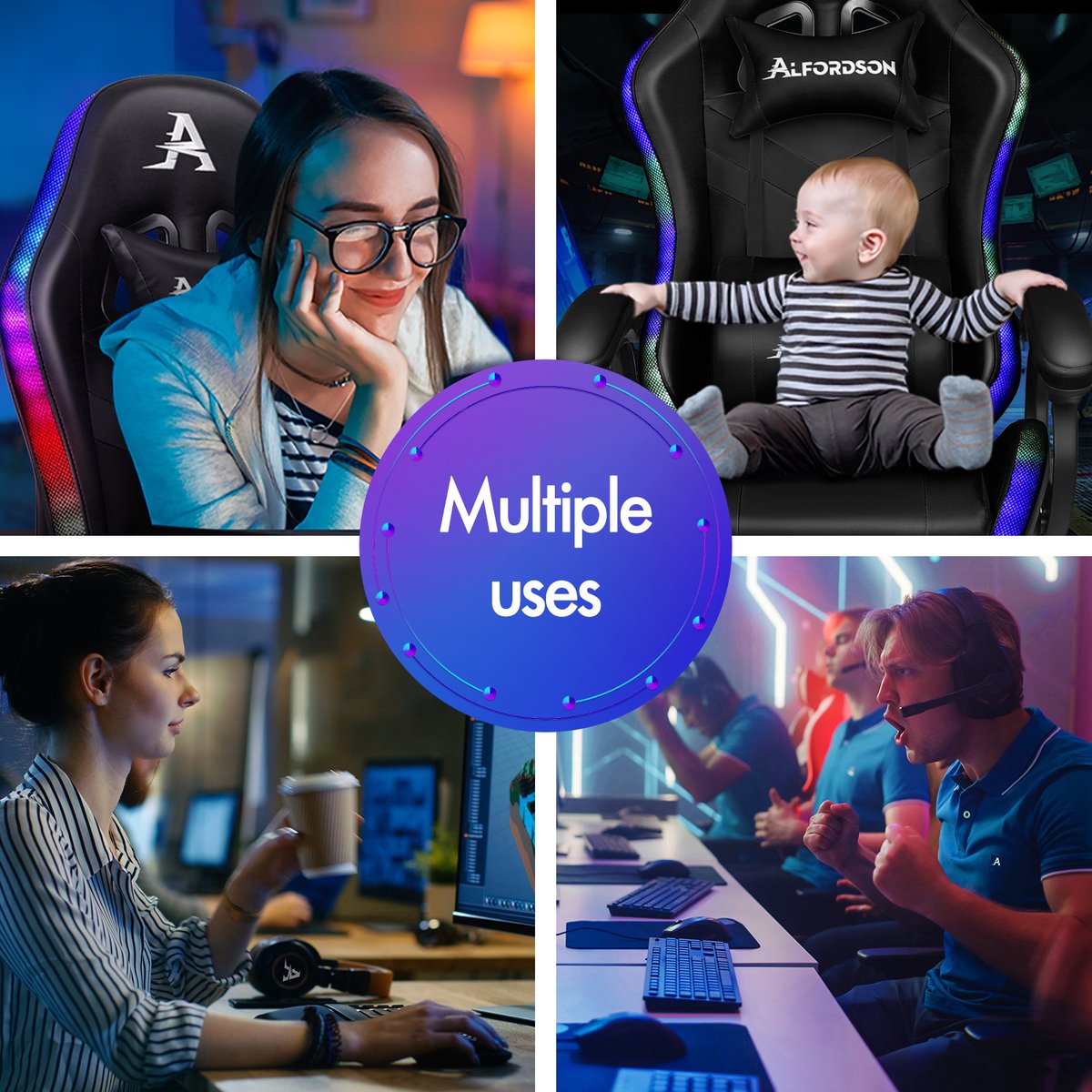 Gamestoel, 12 RGB - afbeelding 3
