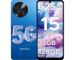 DOOGEE Note59 5G-Smartphone-Android 15-32 GB RAM+128 GB ROM-6250 mAh -Mobiele Telefoon-6,75 inch HD+ 120 Hz-AI camera-Dual SIM-NFC - Blauw