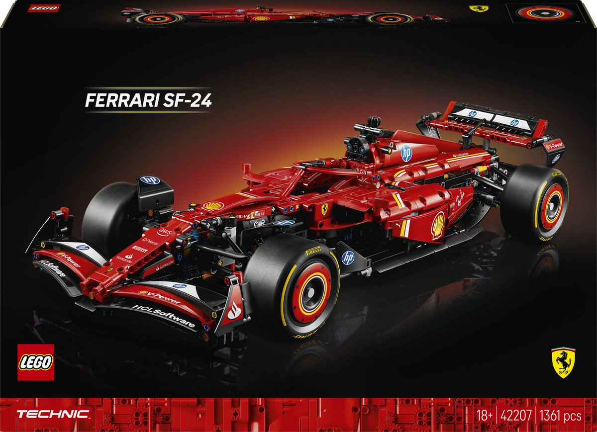 LEGO Technic - Ferrari SF-24 F1 auto - 42207 — afbeelding 13