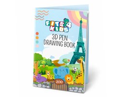 Fits4Kids® Sjablonen Boek XXL Met Overtrekvel Voor 3D Pen - Accessoires - Tekenboek Met Voorbeelden - Knutselen voor Kinderen - Voorbeeldboekje