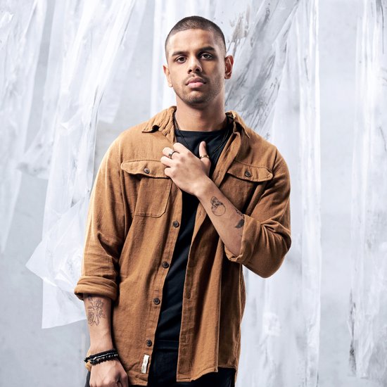 Bague Aesop en vagues de titane argenté et doré