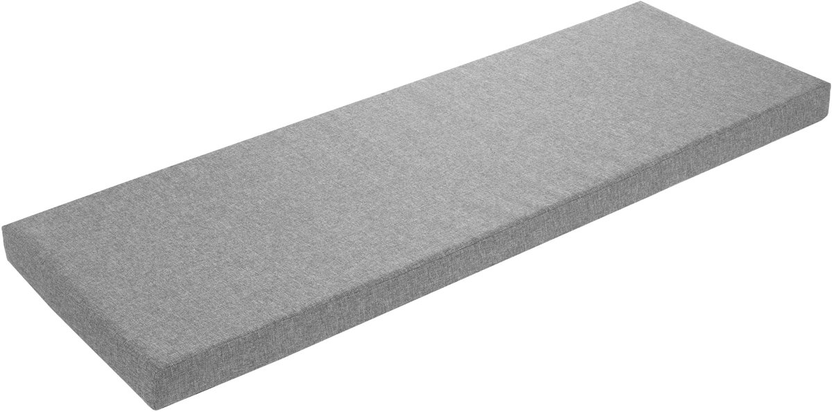 sleepling bankkussen - zitkussen 140x40 cm - geschikt voor outdoor & indoor - antislip onderzijde - Made in EU - 140 x 40 x 5 cm - lichtgrijs