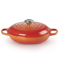 Le Creuset Braadpan Campagnard - Ø26 CM - Gietijzer - Oranje-rood