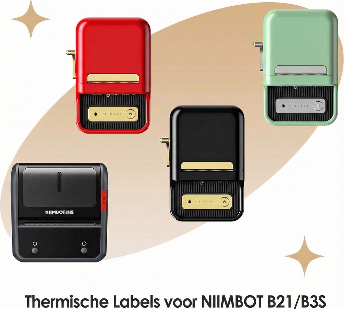 Niimbot Labelrol 50x50mm Transparant Rond – 150 stuks thumbnail 6