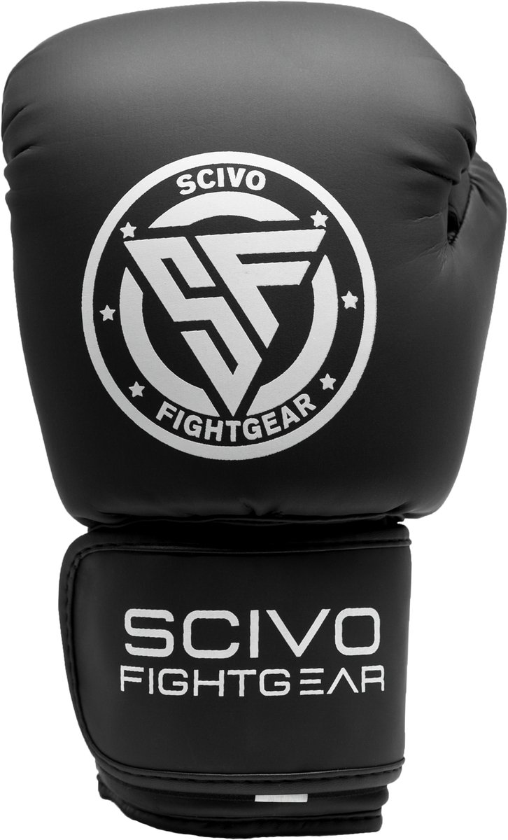 Stealth Kickboxing Gloves PU Black/White KIDS (8OZ)