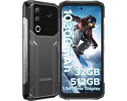 DOOGEE Blade20 Ultra - Smartphone - Telephone - 10300mAh /18W - 32GB RAM +512GB ROM - 6.6 inth +90Hz HD - T7250 octa core -Android 14 - IP68 -Zilver