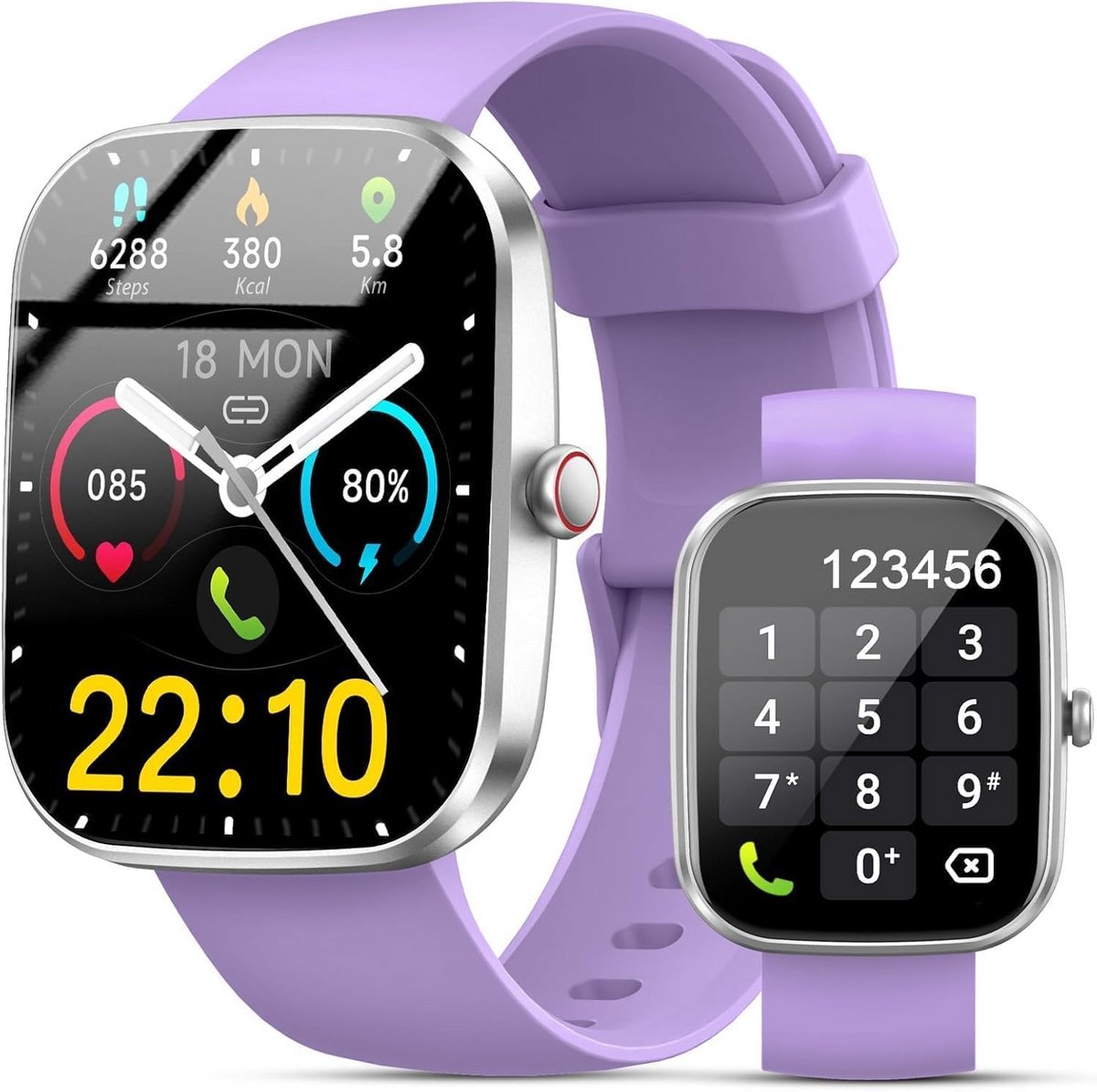 Smartwatch met Bellen, Sportmodi en Hartslagmeter voor Dames en Heren