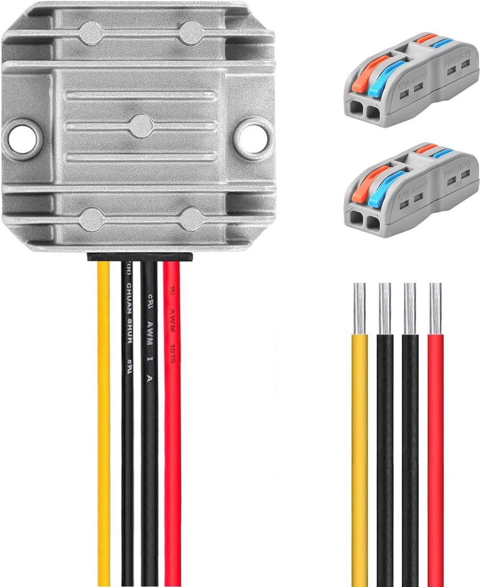 Waterdichte Step-Down Step-Up Spanningsregelaar DC 8V-40V naar 12V 3A 36W Omvormer
