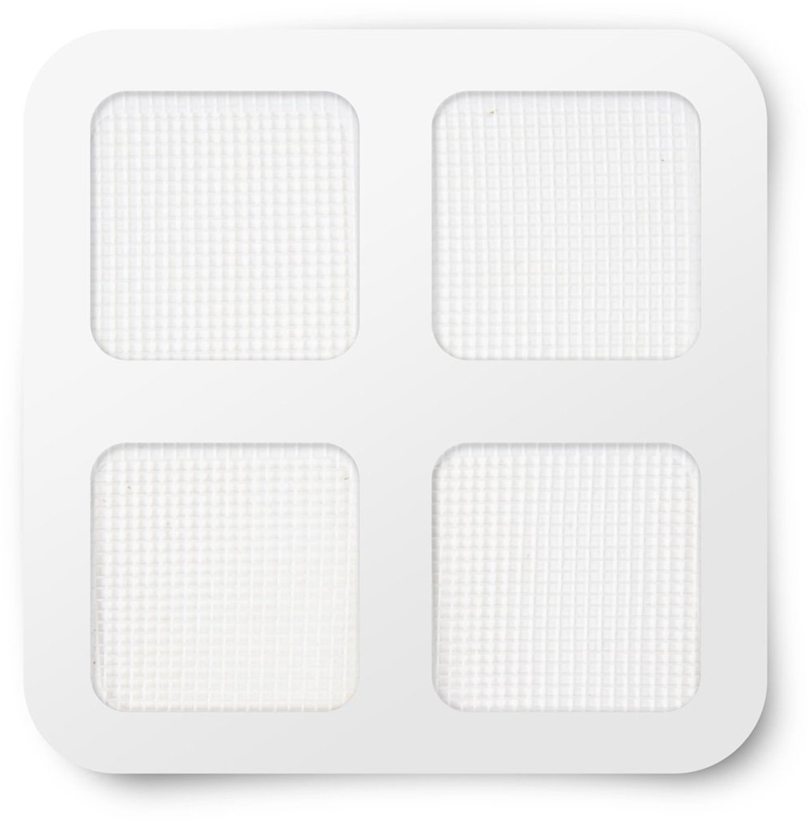 4x Vliegengordijn Muskietengaas Reparatie Patch – Zelfklevend – 10x10 Cm – Wit – 4 Stuks – Geschikt Voor Horren, Insectengaas En Vliegengaas [11610WH]