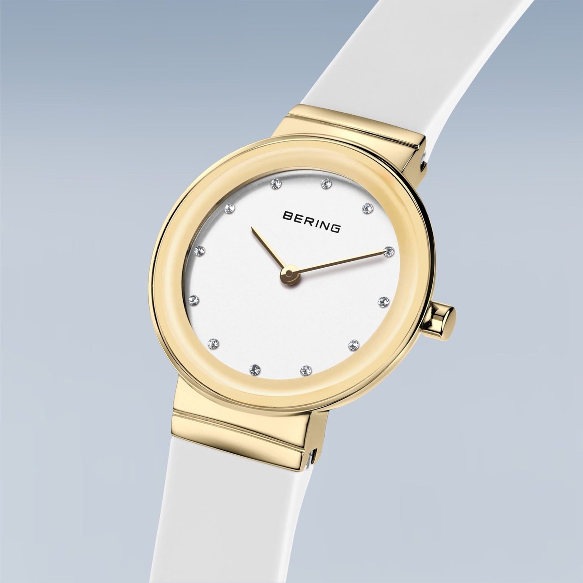 Bering dameshorloge 10129-934 | Goud en wit | Bering Classic, quartz, saffierglas, polshorloge, stijlvolle sieraden voor dames